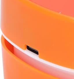 Desktop Stofzuiger - Mini Tafelreiniger - Bureau Schoonmaken - 360° Roteerbare Mond - 9 x 9 x 8 cm - Oranje — thumbnail 5