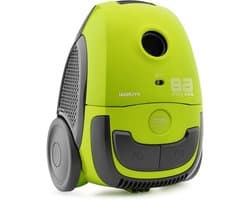 Stofzuiger met zak - Cilinderstofzuiger ECO - Huis reinigen - ECO-motor lager verbruik - 2L volume - Groen