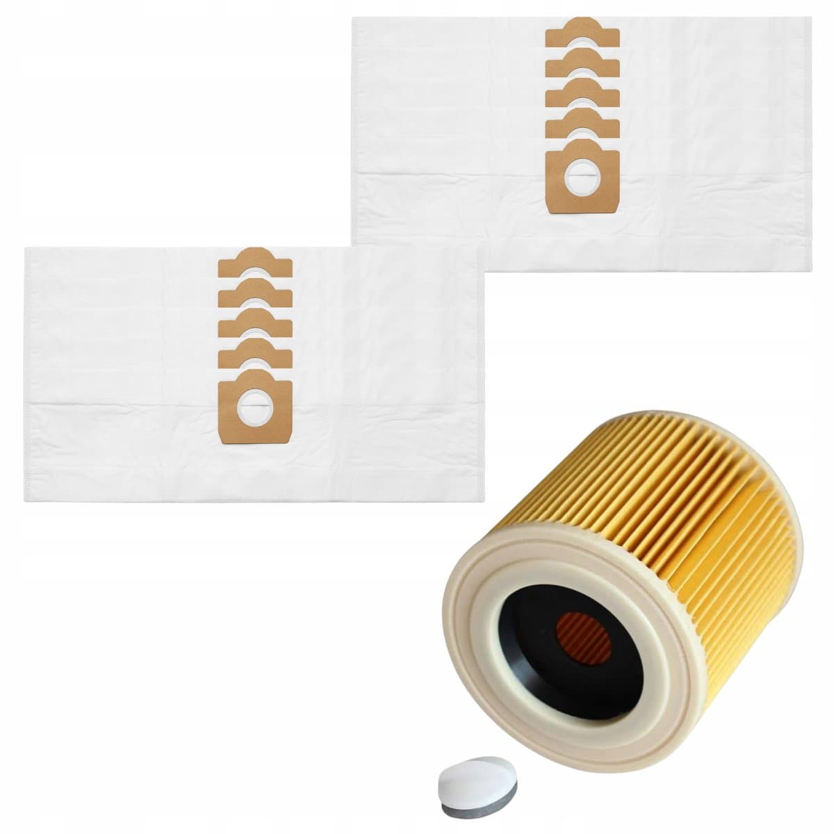 AreoSe - Stofzuigerzakken en filters voor KARCHER WD3 SE 4001 6.959 - 130.0 + Filtr 6.414-552.0 - 10 zakken + 1 filter — afbeelding 1