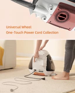 UWANT B100 Draagbare tapijt- en bekledingsreiniger,Tapijtreiniger, 12Kpa sterke zuigkracht, compacte handreiniger, lichtgewicht shampoo-apparaat voor auto's, autodetailing, huisdierlijke vlekken, meubels en banken — thumbnail 2