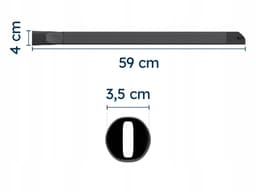 Flexibele Spleetzuigmond 59cm - 35mm voor Amica Stofzuigers — thumbnail 2