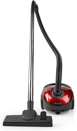 Nedis Stofzuiger - Met Zak - 700 W - Stof capaciteit: 1.5 l - Combi-Borstel - Actieradius: 7 m - Hepa - Antraciet / Rood — thumbnail 1