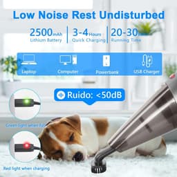 Handstofzuiger, 8500PA Krachtige Stofzuigers, 120W Auto Stofzuiger, Draagbare stofzuiger, Draadloze Stofzuiger met USB Oplaadbare, Stofzuiger Nat/Droog Voor Thuis, Kantoor, Auto — thumbnail 5