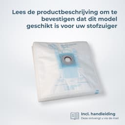 Stofzuigerzakken - 10 stuks - Geschikt Voor Type-G stofzuigers van o.a. Bosch en Siemens - Inc Filter — thumbnail 3