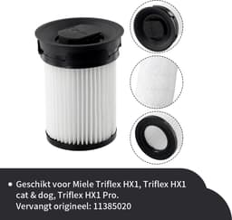 Replacements® filters geschikt voor Miele Triflex HX1 – set van 2 filters + 1 krabber — thumbnail 5