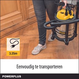 Powerplus elektrische stofzuiger nat-droog POWX322 - 1000W stofzuiger auto, tapijt, zuig- & blaasfunctie - 15l tank - met 3 acc. — thumbnail 3