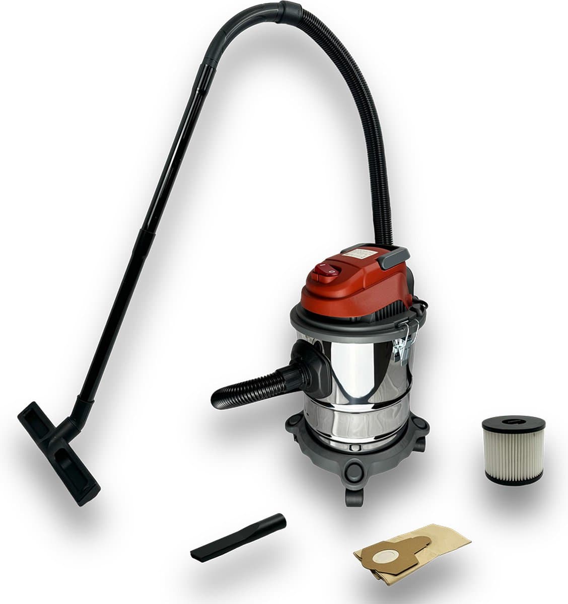 SHARK Vacuum Cleaner Nat en Droog Stofzuiger Bouwstofzuiger | Stofzuiger | 1200 Watt | IPX4 | RVS vuilreservoir 15 L | Stroomkabel 4 m | Blaasfunctie — afbeelding 1