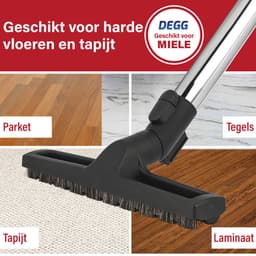 DEGG® - Parketborstel / Zuigmond - Natuurhaar - Geschikt voor Miele - 35MM — thumbnail 5