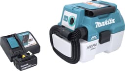 Makita DVC 750 LRG1 accustofzuiger LXT 18 V 67 mbar 7,5 l borstelloos + 1x accu 6,0 Ah + oplader — thumbnail 2