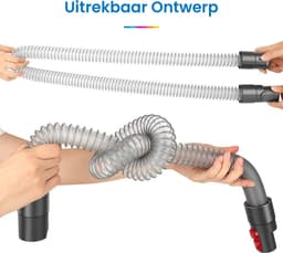 YONO Uitrekbare Slang geschikt voor Dyson V16/V15/V11/V10 - Opzetstuk - Mondstuk - Onderdelen Steelstofzuiger - Accessoires — thumbnail 5
