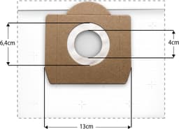 5x Dparts stofzuigerzakken geschikt voor Karcher WD3 en MV3 series - nr. 6.959-130.0 — thumbnail 2