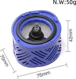 JGR Filter set voor Dyson V6 Steelstofzuiger - Voor Filter & Motor Filter - 1x Pre en Post Filter – Wasbaar — thumbnail 3