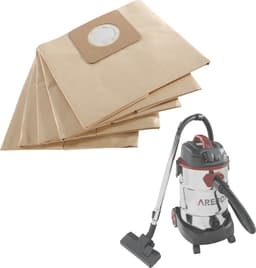AREBOS 5x Stofzuigerzak geschikt voor industriële stofzuiger 1600W — thumbnail 2