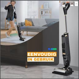 3-in-1 Draadloze Stofzuiger - Nat- & Droogstofzuiger - Zelfreinigend & Borstelloos - Voor Harde Vloeren & Dierenharen — thumbnail 3
