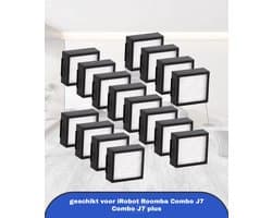 (16 stuks) vervangende filter geschikt voor iRobot Roomba Combo J7 Combo J7 plus robotstofzuiger HEPA-filter accessoireset 16 stuks (alleen voor Combo J7