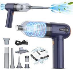 Draadloze Handstofzuiger met 15000PA Zuigkracht - 3-in-1 Mini Stofzuiger voor Auto, Thuis en Kantoor — thumbnail 1