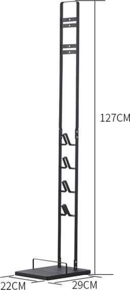 Houder Standaard Geschikt voor Dyson V15 / V11 / V10 / V9 / V8 / V7 / V6 Steelstofzuiger - Opberg Rek - Zwart — thumbnail 3