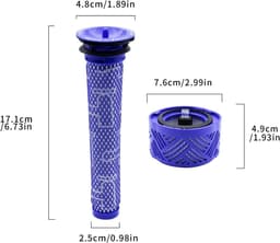 EGoods - 4-pack stofzuigerfilters compatibel met Draadloze Stofzuiger - Reinigingsset voor Dyson V6 - HEPA Filters - Vervangende Onderdelen — thumbnail 5