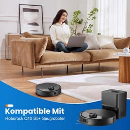 24 stuks accessoires gescht voor Roborock Q10 S5+ robotstofzuiger, 2 hoofdborstels, 6 stofzakken, 4 dweilpads, 4 HEPA-filters, 6 zijborstels, 1 reinigingsborstel, 1 schroevendraaier — thumbnail 4