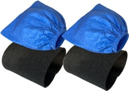 Filterset voor nat- en droogstofzuiger - geschikt voor Kärcher WD 2, WD 3, WD 4 - met 2 textielfilterzak en 2 nat/schuimfilter - 4 stuks — thumbnail 1