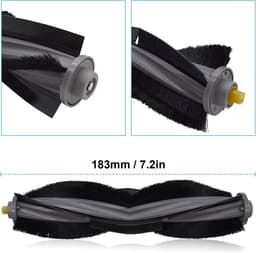 Ronte - Vervangende kit voor Stofzuiger Debot X1 TURBO / X1 OMNI / T10 TURBO - 1 Hoofdborstel, 2 Hepa filter, 6 Zijborstel, 4 Rag, 1 Borstel — thumbnail 3