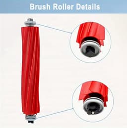 Xiaomi Roborock Q7 / Q7+ / Q7 Max+ Accessoire Kit - 1 Rolborstel, 4 High-Efficiency Filters, 4 Zijborstels, 4 Dweil Doeken - Kunststof & Doek Vloer Bevestiging Set voor Robot Stofzuiger — thumbnail 4