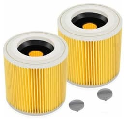 2x Patroonfilter geschikt voor Kärcher WD1, WD2, WD3 en A series - Vervangt 6.414-552.0 - Filter — thumbnail 1