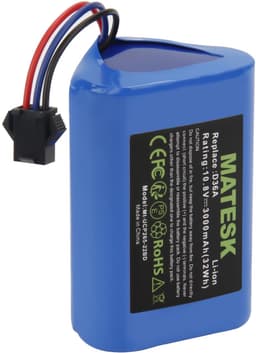 Stofzuigeraccu - 10,8 V 3000 mAh - Geschikt voor Ecovacs Deebot — thumbnail 4