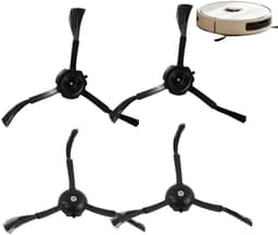 Zijborstelset voor robotstofzuiger - 4 stuks - Nylon — thumbnail 1