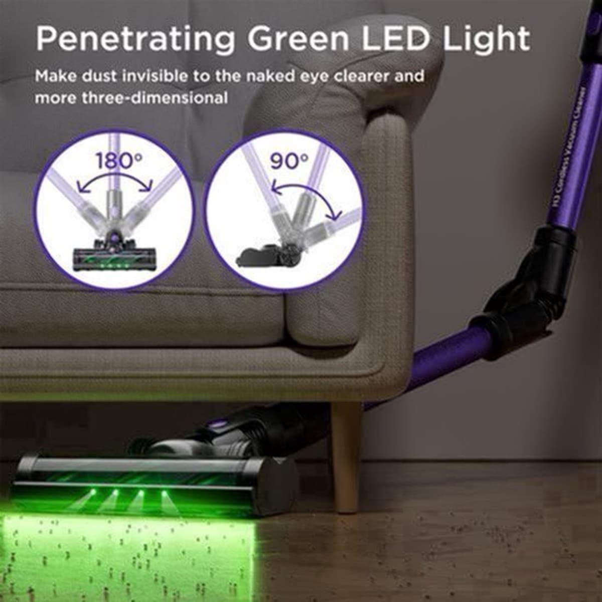 Yanhama H3 Wireless Vacuum Cleaner, Handheld Vacuum Cleaner, 7-level Filtration System, 180° Flexible Steering, Compatible with Multiple Accessories for Various Scenarios. Deep Cleaning Of Household, Pet Hair, Sofa And Floor — afbeelding 1