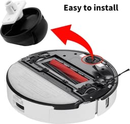 Geschikt voor Roborock stofzuigerrobot S65/S55 Max/S65 Pure/S45 Max/S70/S75/S7/T7S/G10/G20/S8 Pro Ultra - Robotstofzuiger Voorwiel - stil, geluidsarm (zwart) — thumbnail 2