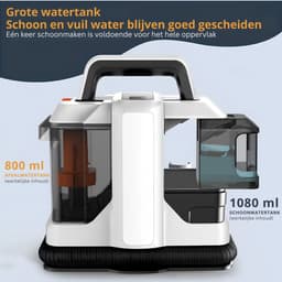 Norvia - Tapijtreiniger - 750W - 15KPa Zuigkracht - Draagbare Vlekkenreiniger - Voor Tapijt, Bank, Auto - Huisdieren - Compact — thumbnail 2