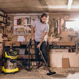 Kärcher WD 5 P S V-25/5/22 Workshop Nat-en Droogzuiger - 1100 W - 25 liter - Geïntegreerd stopcontact - RVS container - Speciale accessoires - Vlakfilter — thumbnail 5