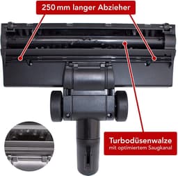 Maxorado Turboborstel voor uw Stofzuiger vloerzuigmond - mondstuk reserveonderdeel geschikt voor Miele S1, S500, S700, S2, S4, S5, S6, S7, S8, C2, C3, S8340, S8430 - borstel - accessoires voor tapijt, dierenhaar en meer — thumbnail 4