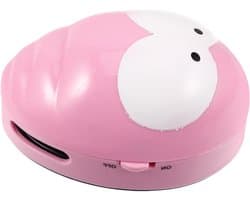 Mini Bureau Stofzuiger - Tafelreiniger Apparaat - Werkplek Schoonhouden - Stille Werking - 11 cm Hoog - Roze