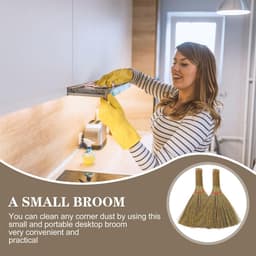 Handveger Set - Bureaubezem - Stof Verwijderen - Ergonomisch Handvat - Compact Formaat - Diverse Kleuren — thumbnail 2