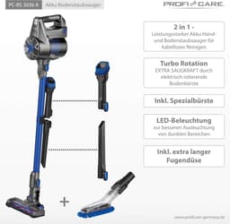 Draadloze 2-in-1 Stofzuiger - Hand- en Bezemstijl - Eco Cycloon Technologie - Krachtig en Flexibel — thumbnail 4
