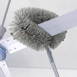 Ventilator Reiniger - Stofdoek - Hoge Plekken - Uittrekbaar Ontwerp - Tot 125 cm - Grijs — thumbnail 2