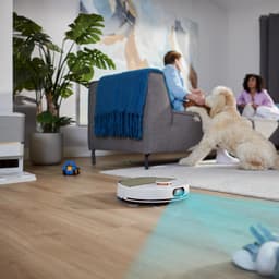 Philips HomeRun Aqua 7000 Series XU7100/02 - Robotstofzuiger met Dweilfunctie - Incl. Laadstation - Wit / Goud - App Connected — thumbnail 5