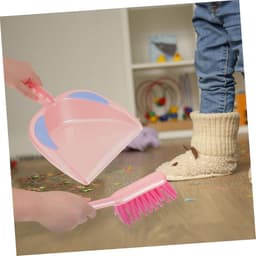 Mini bezem en stoffer - Kleine schoonmaakset - Bureau reinigen - Compact formaat - 30 x 24 x 8 cm — thumbnail 4