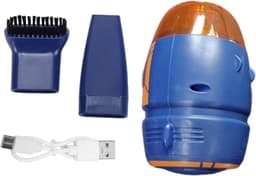 Mini Bureaustofzuiger - Kleine Stofzuiger Tafel - Bureau Schoonmaken - 600 Pa Zuigkracht - 13.5 cm - Blauw — thumbnail 1