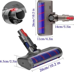 Geschikt voor Zachte rolborstel voor de Dyson V7 draadloze stofzuiger — thumbnail 2