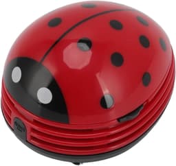 Mini Stofzuiger - Desktop Reiniger - Bureau Opruimen - Roterend Ontwerp - Compact Formaat - Rood — thumbnail 1