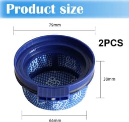 2-pack wasbare HEPA-filters voor draadloze stofzuigers uit de Geschikt voor Samsung Jet-serie — thumbnail 5