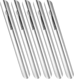 Kruimelveger Set - Tafelreiniger Rvs - Tafel Schoonmaken - Met Handige Clip - 5 Stuks - Zilver — thumbnail 1