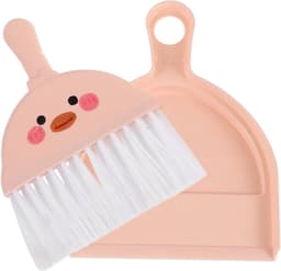 Handige Schoonmaakset - Mini Stoffer Blik - Kleine Klusjes - Ergonomisch Handvat - Compact Formaat - Roze — thumbnail 1