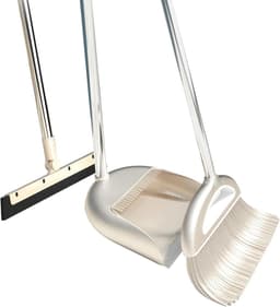 Stof- en borstelset - Veegset lange steel - Vloeren snel reinigen - Met kamfilter - 88 cm steel - Meerkleurig — thumbnail 1