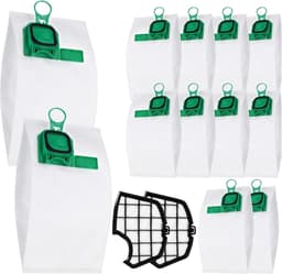GELLDG Stofzuigeraccessoireset - 14-delige - Huishoudelijke apparaten - 12 Stofzakken + 2 Filters - Reuk- en slijtvast - Geschikt voor Vorwerk Kobold VK140 VK150 FP140 FP150 - Hoogrendement Microvezel Filterzakken — thumbnail 1