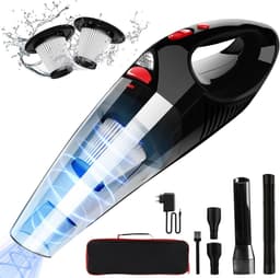 Draadloze Handstofzuiger 8500Pa – 120W Oplaadbaar – Auto & Huis Stofzuiger – Met LED-Licht & 2 HEPA-Filters — thumbnail 1
