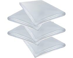 Opbergzakken - Jumbo Zakken - Opslag en Transport - Extra Sterk Materiaal - 92x122cm 250L - Transparant